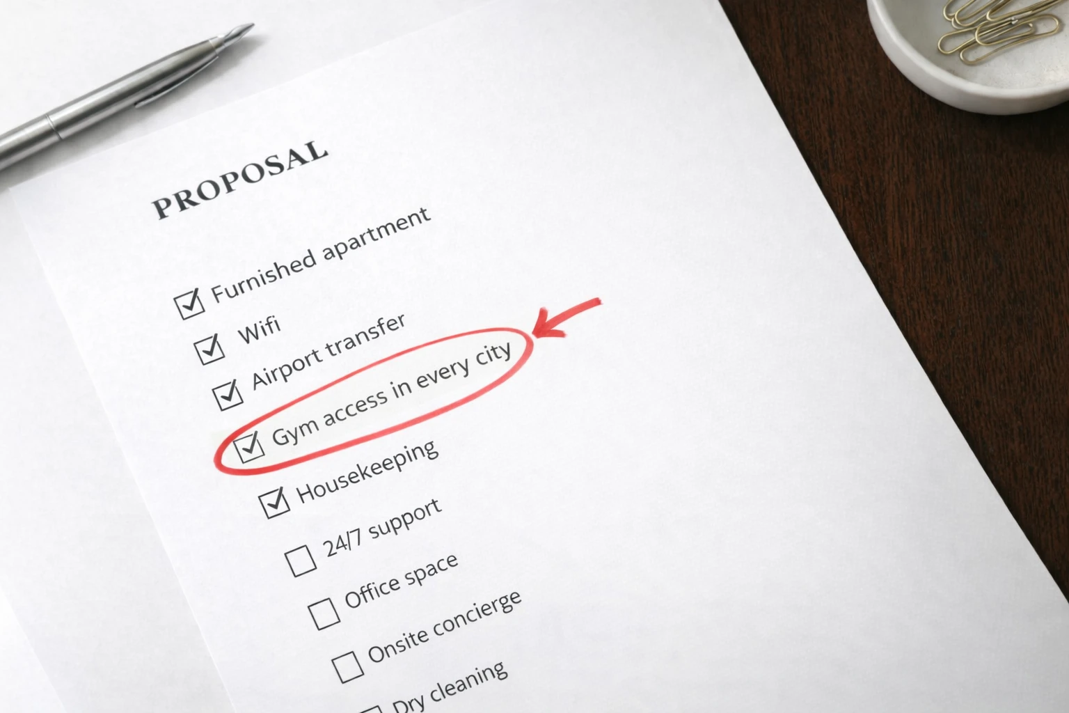 The line item that wins the RFP